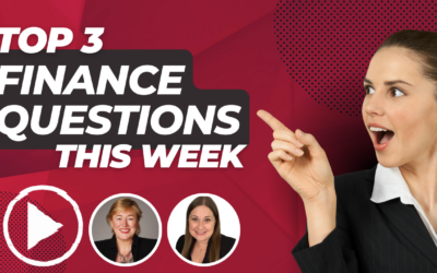 Top 3 Finance Questions crossing our desks this last week!